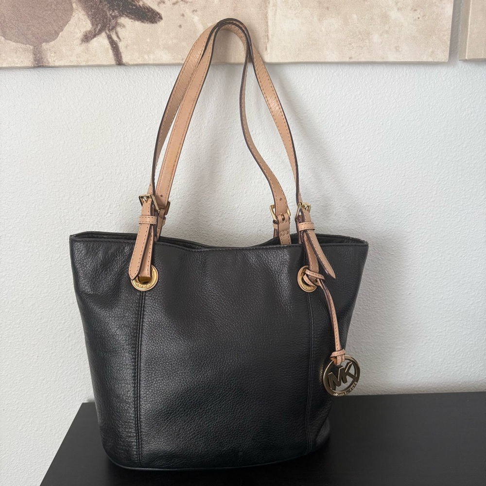 Michael Kors Pebbled Leather Jet Set Tote Shoulder Bag